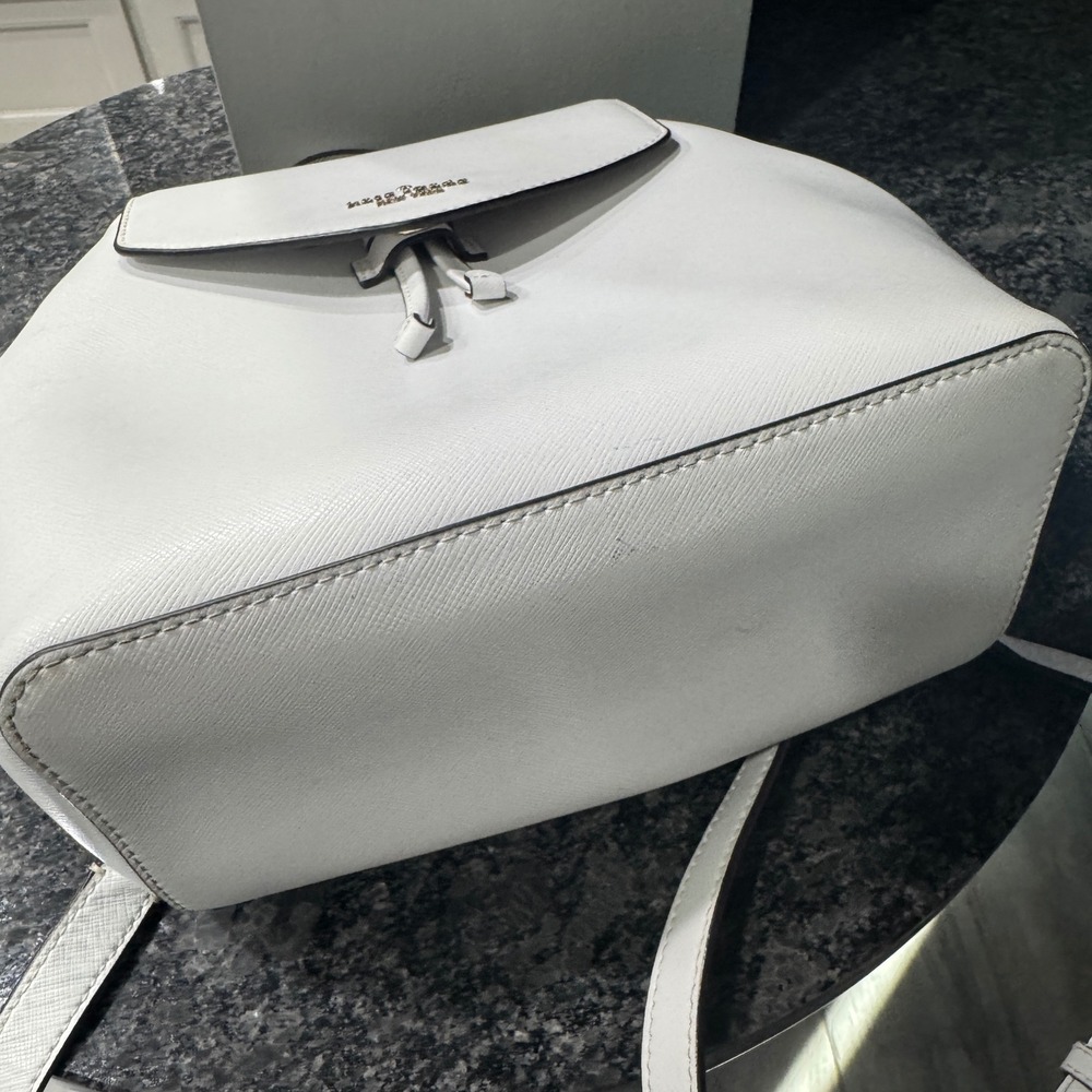 kate spade White Saffiano Leather Backpack - Picture 9 of 9